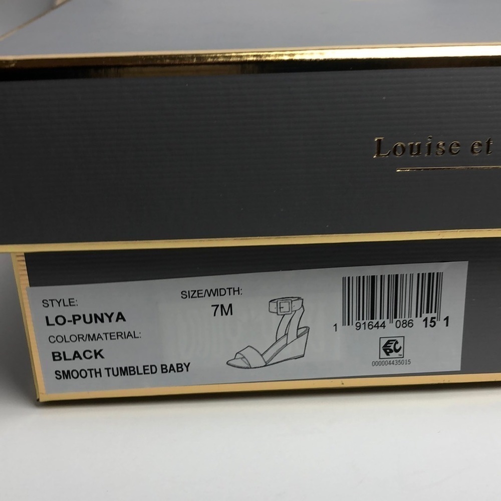 NEW Louise et Cie Punya Open Toe Wedges Sandals 7 - Picture 7 of 7